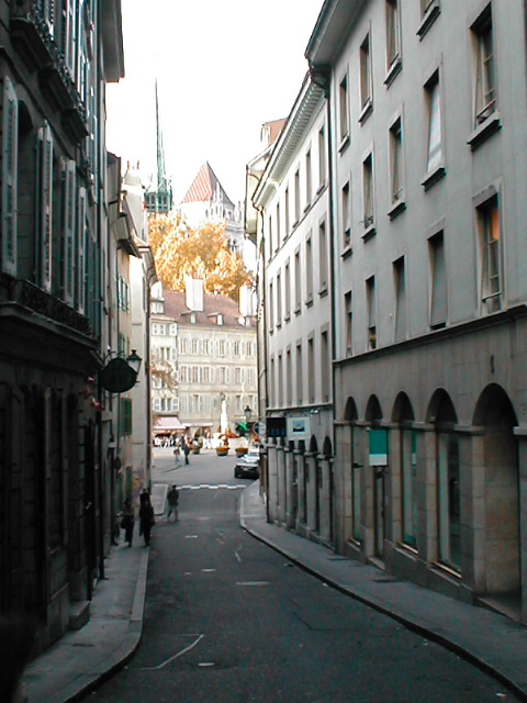Vieille ville (Rue Etienne-Dumont, Place Bourg de Four)