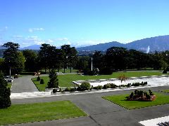 MtBlanc seen from Palais des nations (UN)