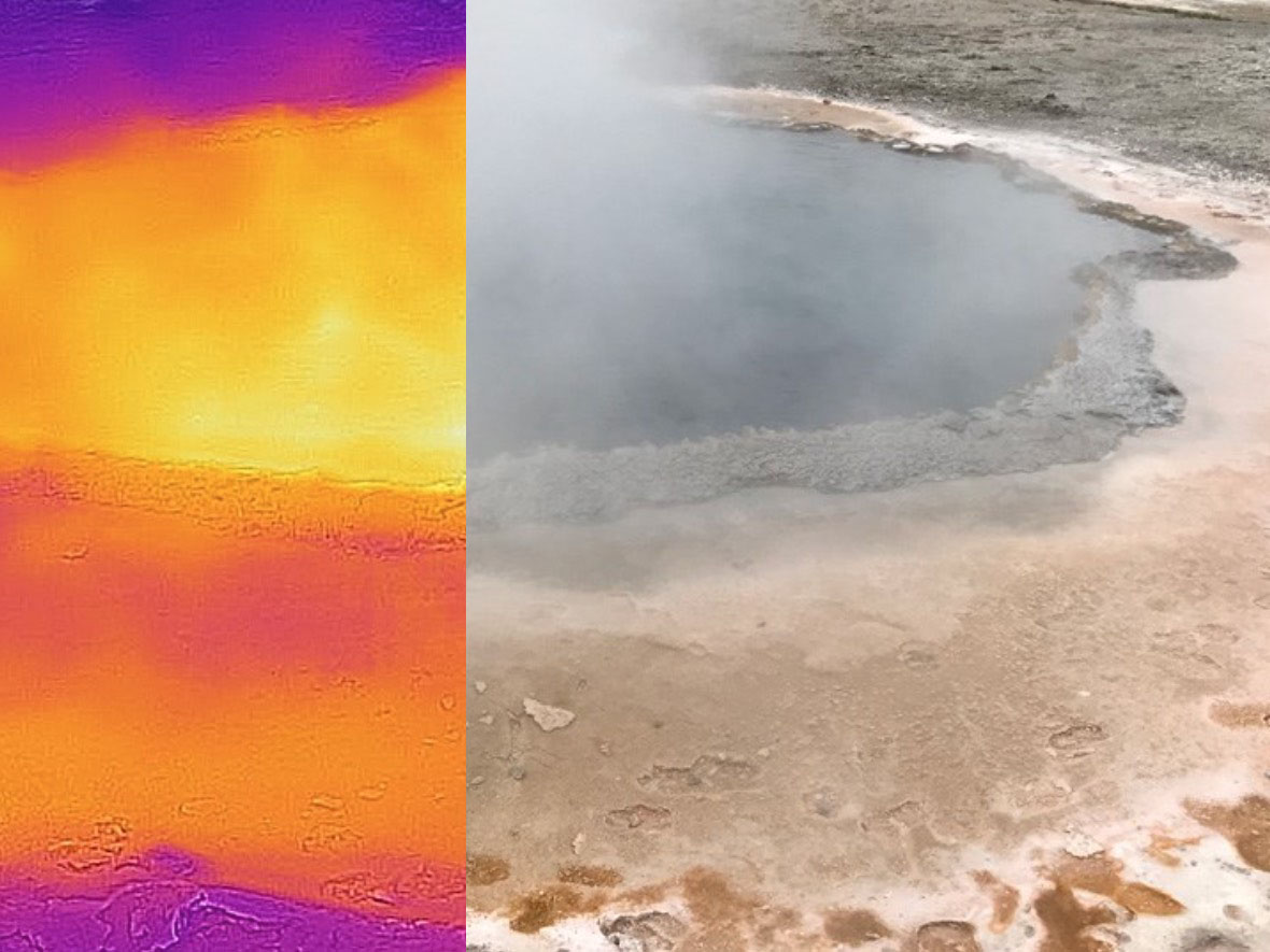 Thermal Image of hot spring