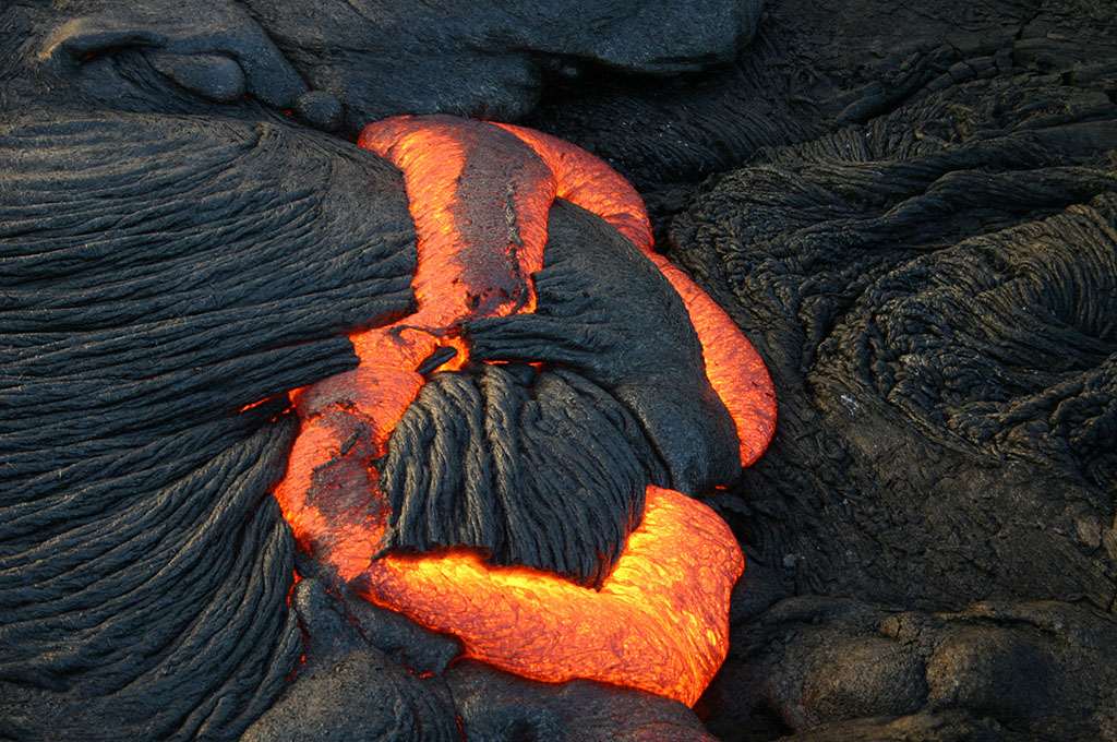 Basalt lava and Crust