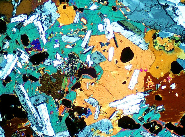 Hornblende Gabbro Thin Section