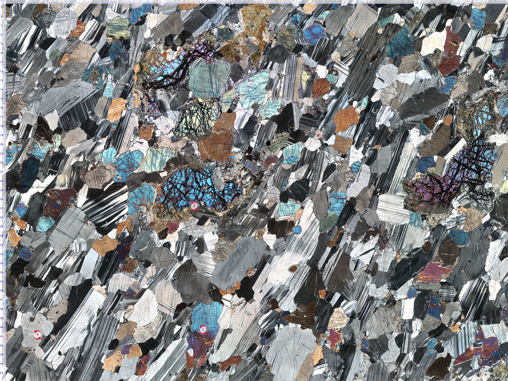 Olivine Gabbro Thin Section