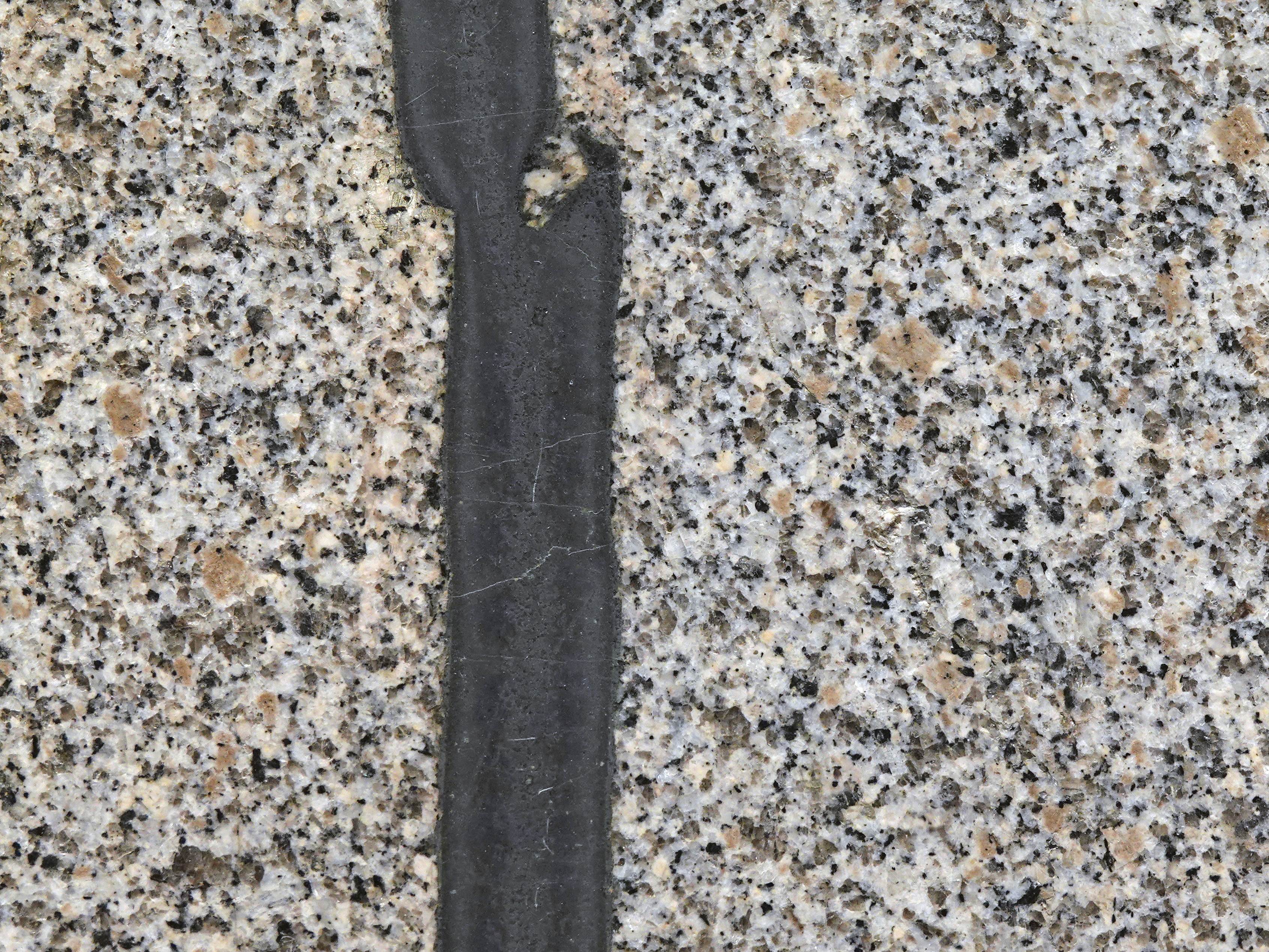 Mafic Dike cross-cutting granite