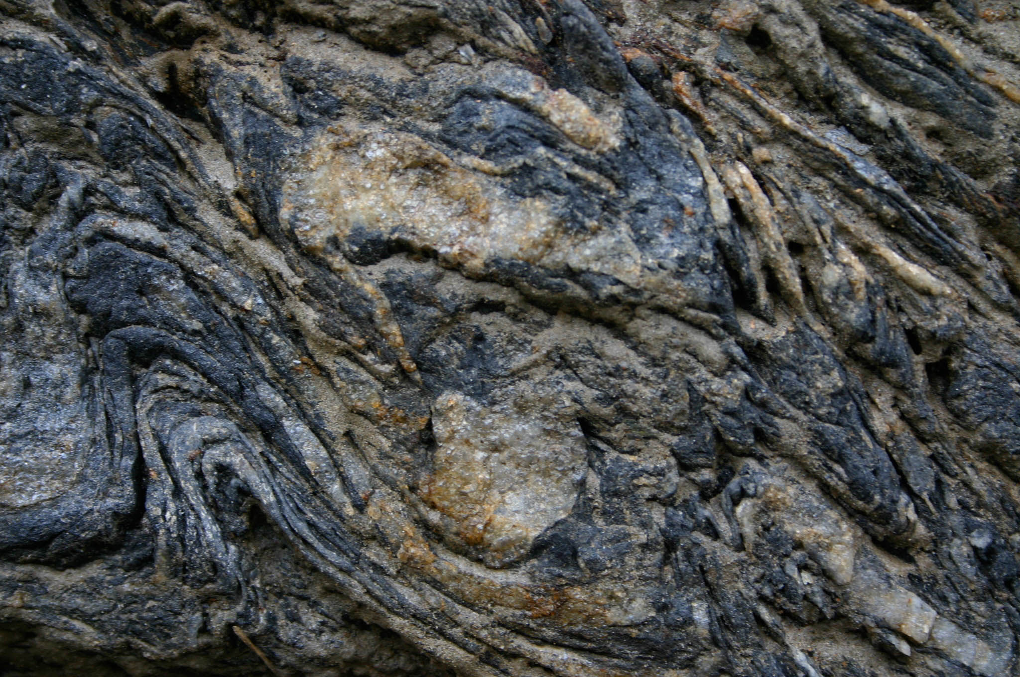 Folded Biotite Zone Schist