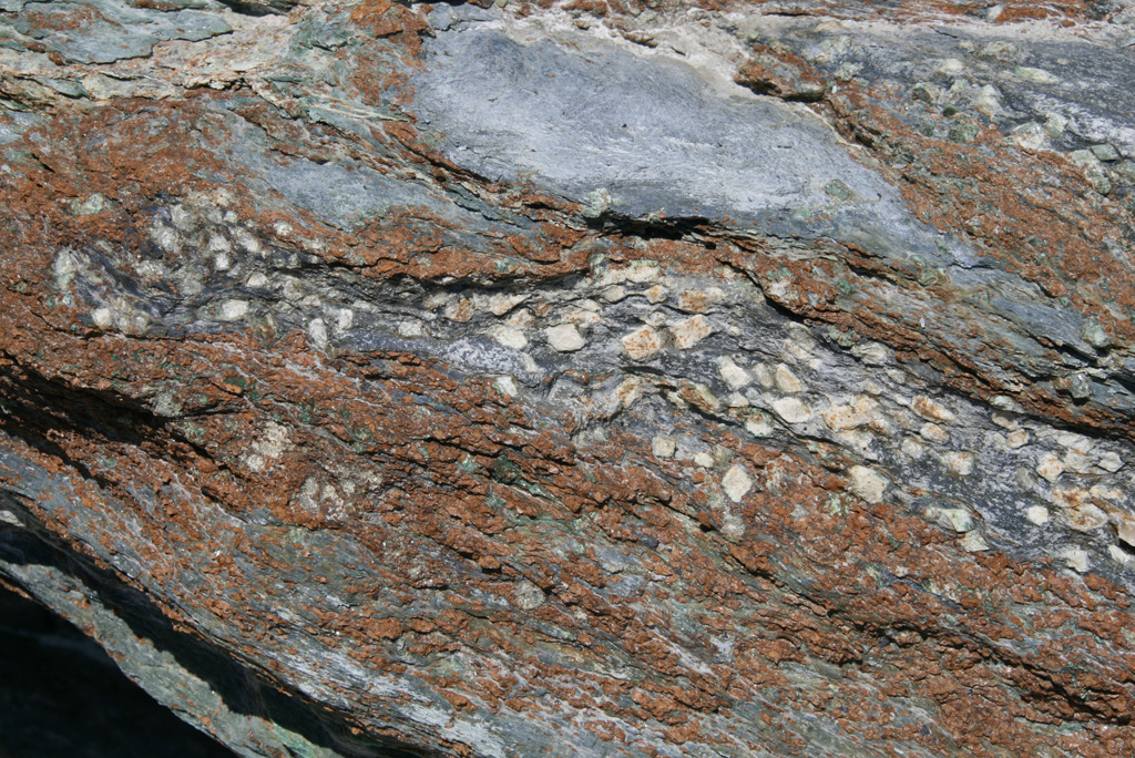 
						Glaucophane Schist Outcrop Photo