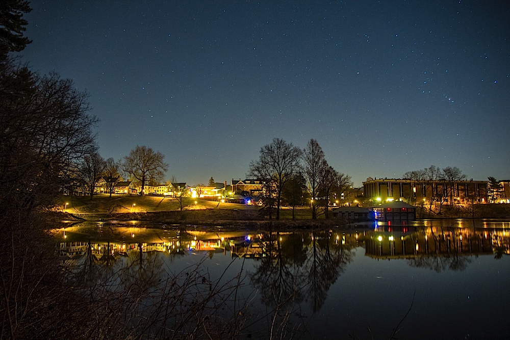 Paradise Pond, Smith College, and Orion Paradise Pond, Smith College, and Orion