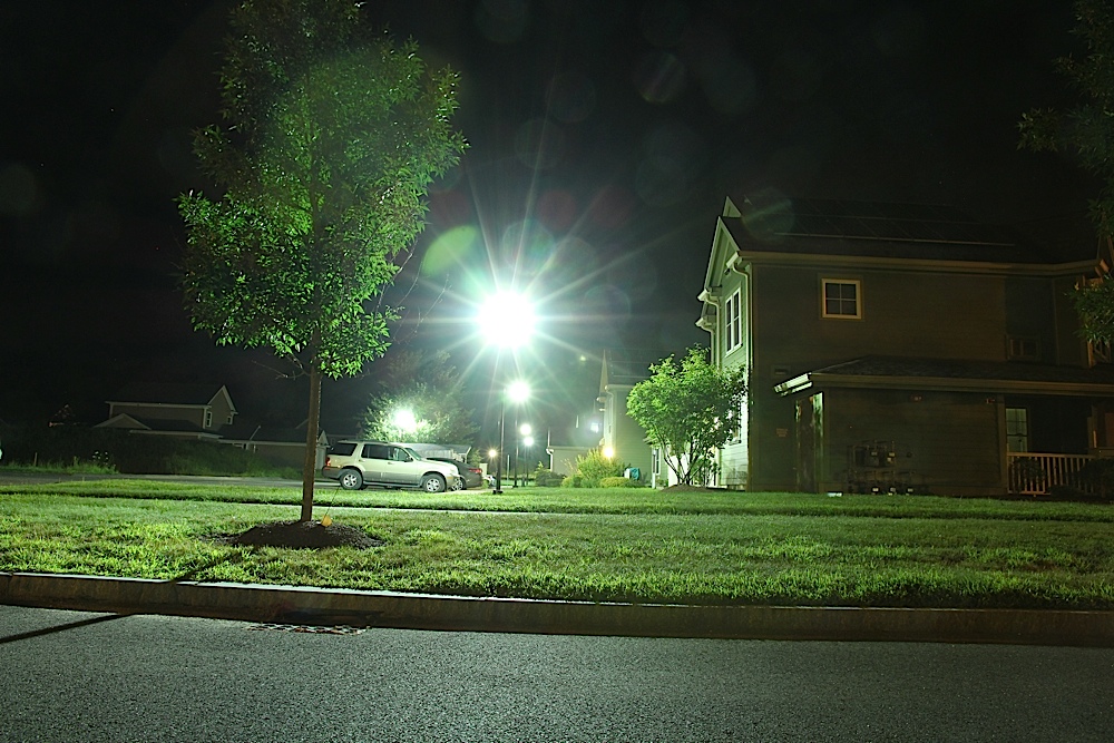 Glare from streetlight on Village Hill, Northampton