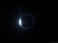Total solar eclipse 2017 Aug 21: Diamond Ring  TeleVue85 + TV focal reducer, 480mm f/5.6 ISO 100, 1/4000 sec