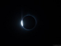 Total solar eclipse 2017 Aug 21: Diamond Ring  TeleVue85 + TV focal reducer, 480mm f/5.6 ISO 100, 1/4000 sec