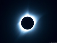 Total solar eclipse 2017 Aug 21: Corona  TeleVue85 + TV focal reducer, 480mm f/5.6 ISO 100, 1/15 sec
