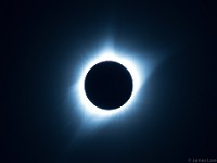 Total solar eclipse 2017 Aug 21: Corona  TeleVue85 + TV focal reducer, 480mm f/5.6 ISO 100, 1/15 sec