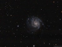 M101, the Pinwheel Galaxy  2014 May 14 6" f/8 Newtonian prime focus Canon 60Da 80 min ISO 1600