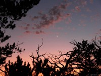 Crescent Moon at sunset  Kitt Peak, AZ