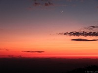 Crescent Moon at sunset  Kitt Peak, AZ