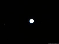 Jupiter and Galilean Moons  2012 Nov 17 6" f/8 Newtonian eypiece projection with 12.4 mm Meade Plössl eyepiece Olympus E410 1 sec overexposed to show moons ISO 800