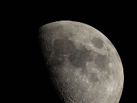 First Quarter Moon  2012 Nov 21 6" f/8 Newtonian prime focus  Olympus E410 1/100 sec ISO 100