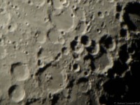 Craters, First Quarter Moon  2012 Nov 21 6" f/8 Newtonian eyepiece projection  University Optics 6 mm Plössl Olympus E410 2 sec ISO 100