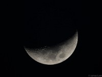 Crescent Moon  2015 May 23 6" f/8 Newtonian prime focus  Canon 60Da 1/250 sec ISO 400