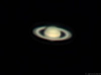 Saturn  2014 Jul 05 6" f/8 Newtonian Barlow projection with TeleVue 2.5x PowerMate Canon 60Da Stack of 542 x 1/100 sec ISO 800