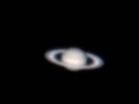 Saturn  2013 Apr 14 6" f/8 Newtonian Barlow projection with TeleVue 2.5x PowerMate Canon 60Da Stack of 519 x 1/250 sec