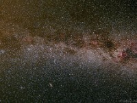 Summer Milky Way from Chaco Canyon, NM  Canon 60Da + Rokinon 14mm f/2.8 @ f/4, ISO 1600, 61 x 120 sec