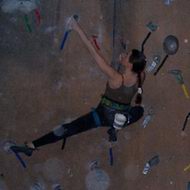 Brenda on a 5.11a/b