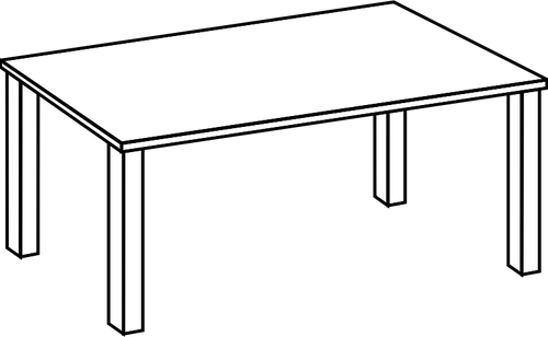 table line drawing