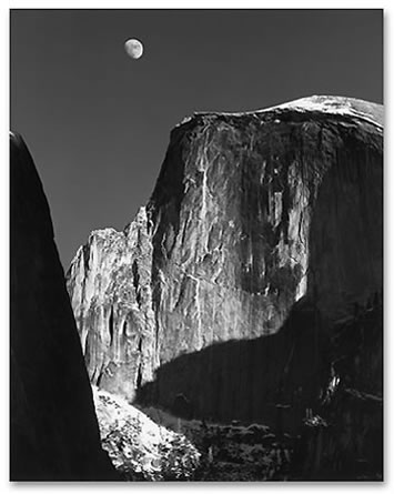 Ansel Adams photo of Half Dome
