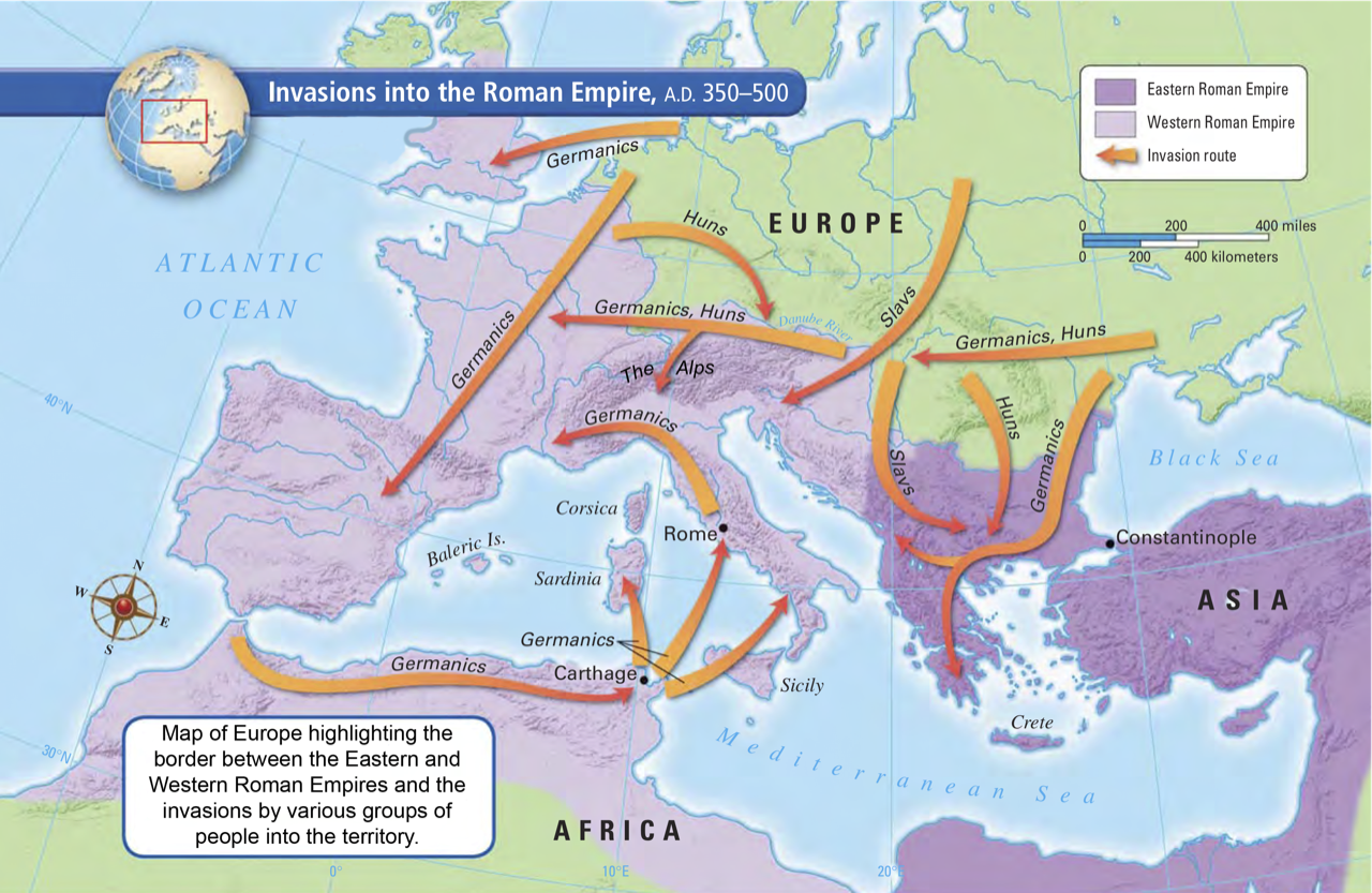 Rise and Fall of the Western Roman Empire (285–476 CE) - Climate in ...