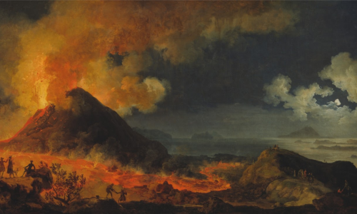 Eruption of Mt Vesuvius