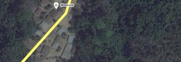 The village of Mankore in rural Sierra Leone