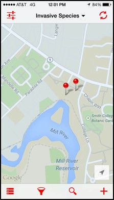 Fulcrum App on an iPhone -- Map View