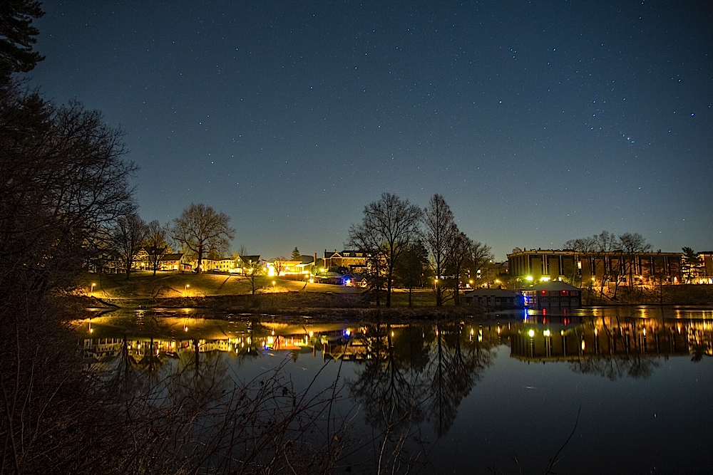Paradise Pond, Smith College, and Orion