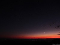 Crescent Moon at sunset  Kitt Peak, AZ