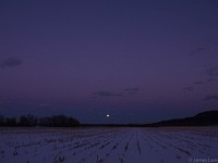 Full Moonrise over The Meadows  Northampton, MA
